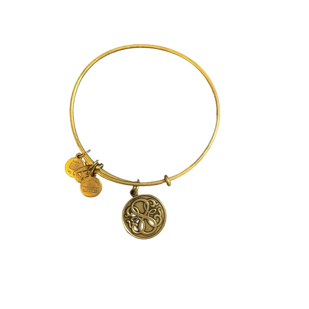 Alex And Ani Path of Life Energy Bangle Bracelet Rafaelian Gold Tone
